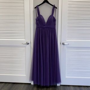 NWT Allure floor length purple /eggplant gown style 1617